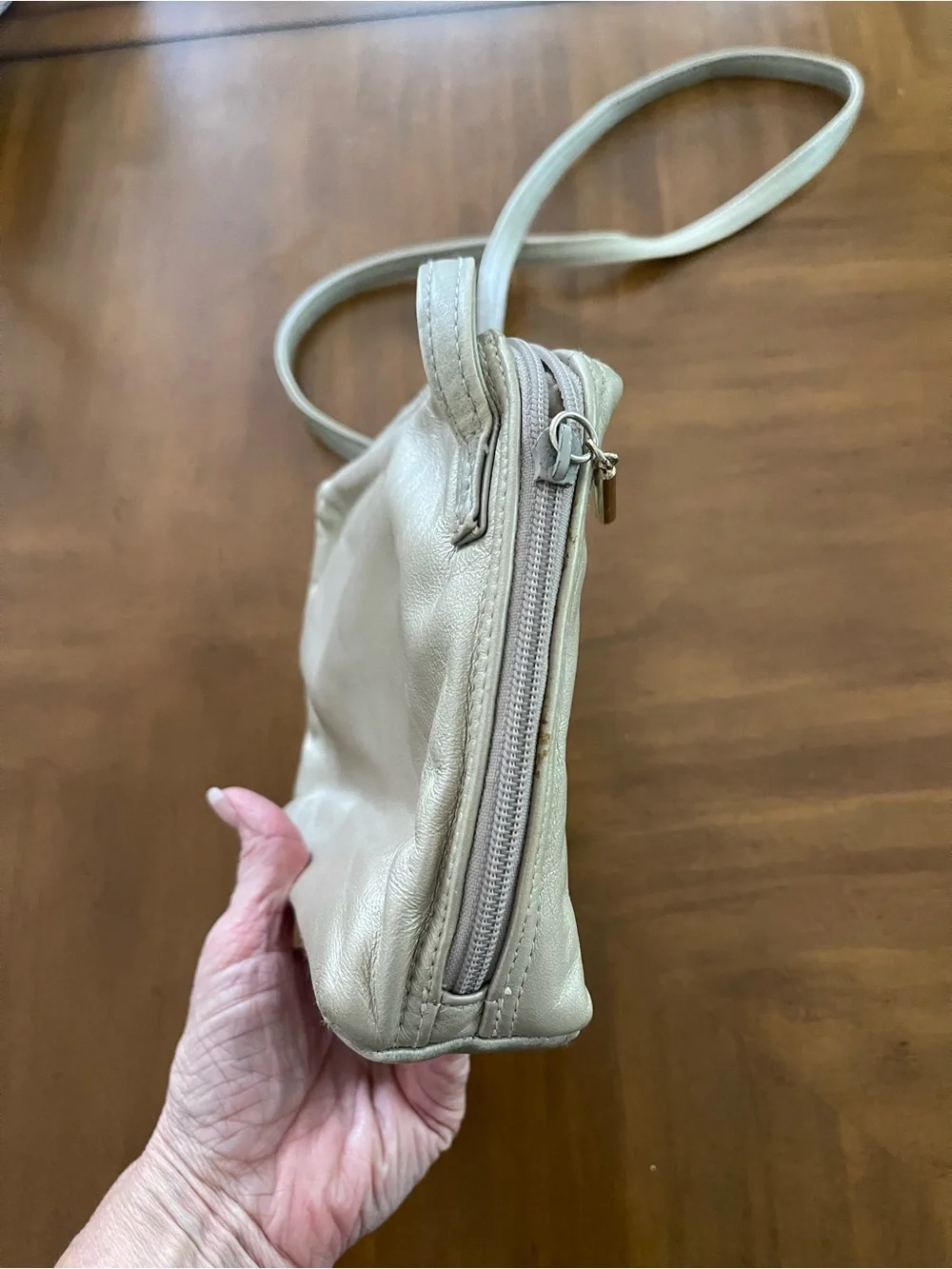 Diamicci cream leather